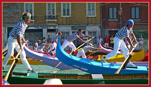 Regata del Redentore 2010 Gondole a 2 remi