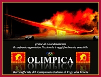Olimpica Barca ufficiale del Campionato Italiano di Voga alla Veneta Voga in Piedi VIP