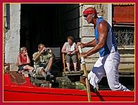 Regata Storica 2009 - Sfida delle Remiere sur Gondole a 4 remi - Rosso (Remiera Casteo): Roberto Fagarazzi